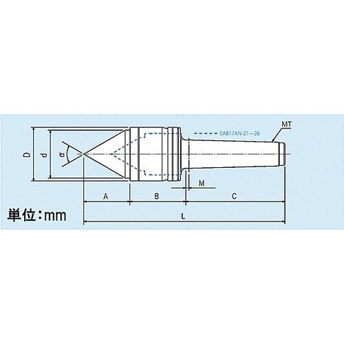 MT3/ 38.5mm 回転センター(強