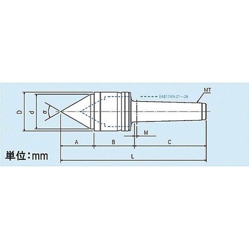 MT5/ 68.4mm 回転センター(強