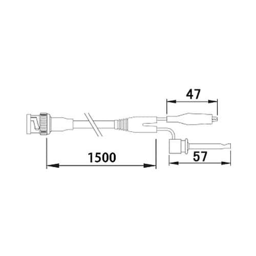 1500mm同軸テストリード(BNCコネ