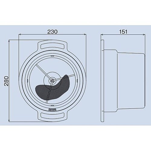 φ230x150mm ボウフラストッパー