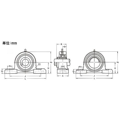 UCP305/ 25mm 重荷重用ピロー