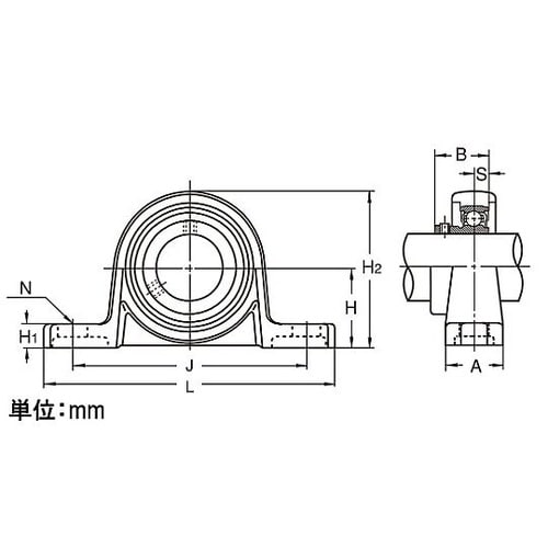 KP001/ 12mm ピロー形ユニット