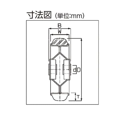 ゴム車輪 OH35M−150