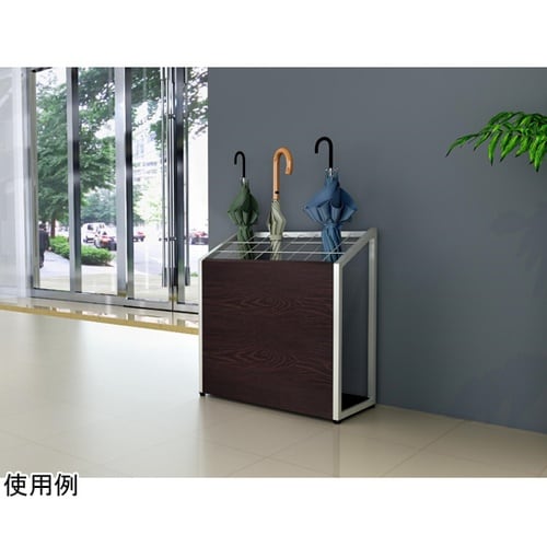 傘立て600 グレー脚 ダークブラウン天