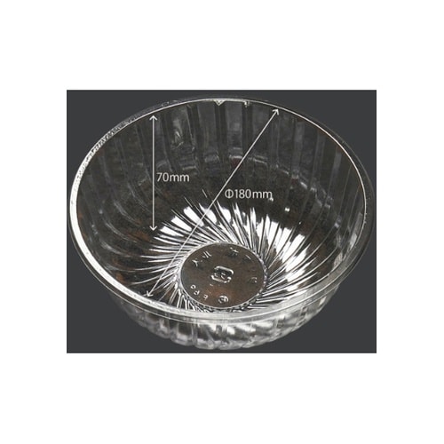 麺・スープ容器 クリアボウル 大 透明蓋