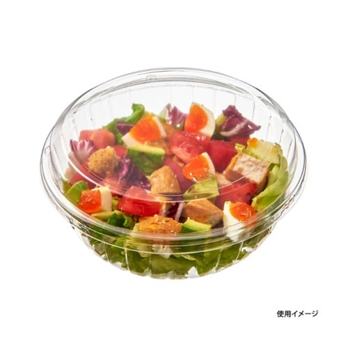 麺・スープ容器 クリアボウル 大 透明蓋