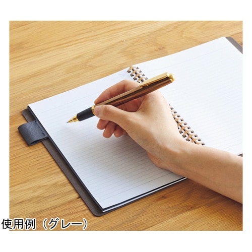 オープンリングノート(合皮表紙) グレー