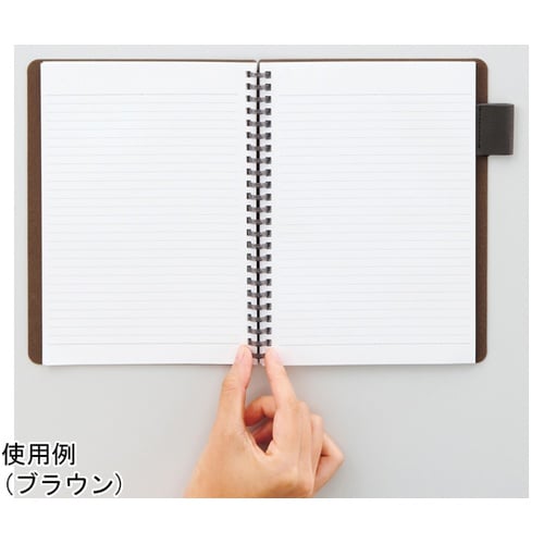 オープンリングノート(合皮表紙) グレー