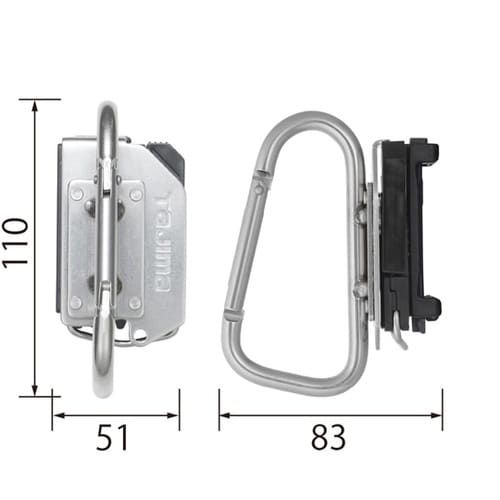 着脱式工具ホルダーステン カラビナ大 S