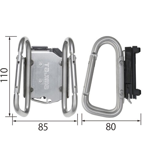 着脱式工具ホルダーステン カラビナ大ダブ