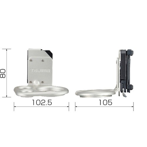 着脱式工具ホルダーアルミ ハンマー3穴