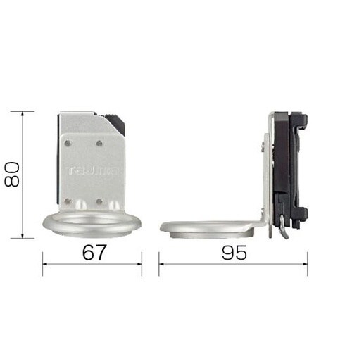 着脱式工具ホルダーアルミ ハンマー1穴