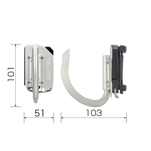 着脱式工具ホルダーアルミ Jフック SF