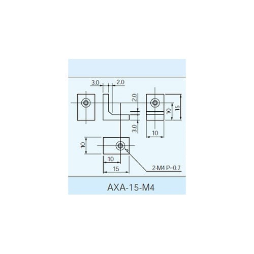 プリント基板取付ブラケット M4用ネジ穴