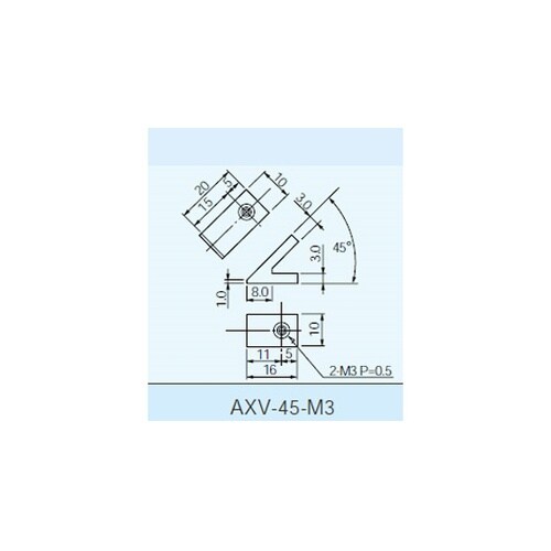 プリント基板取付ブラケット M3用ネジ穴