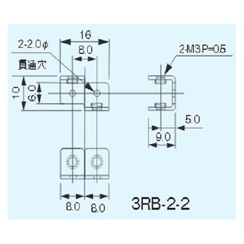 配線中継用端子(バラ100本入) 3RB