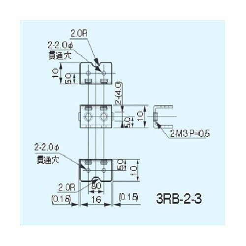 配線中継用端子(バラ100本入) 3RB