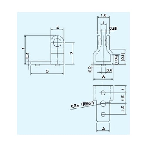 表面実装用角度フリー導通ソケット(250