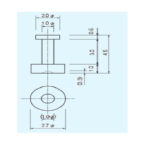 表面実装用配線端子 径φ2.7×L=4.