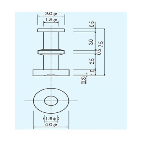 表面実装用配線端子 径φ4.0×L=7.