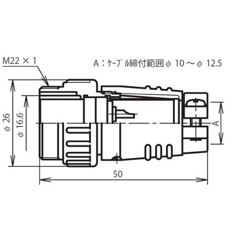 NJCアダプター(シェルφ20・10極)
