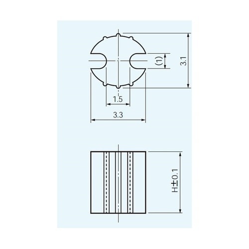 LED用スペーサー 1.5mm(100個