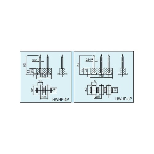 表面実装用ラッピング端子(100本入)