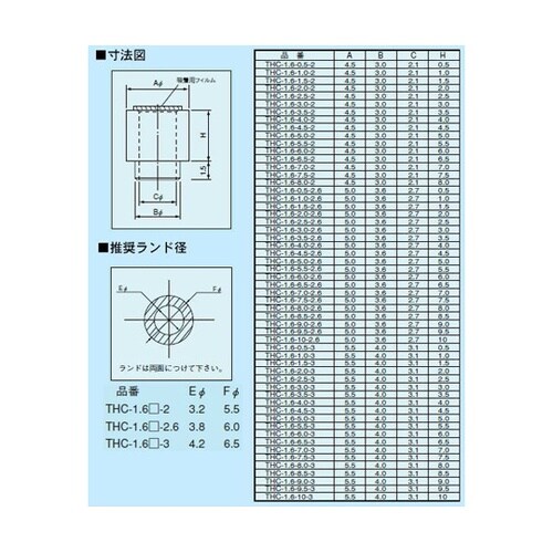 スルーホールタップ(バラ100本入) T