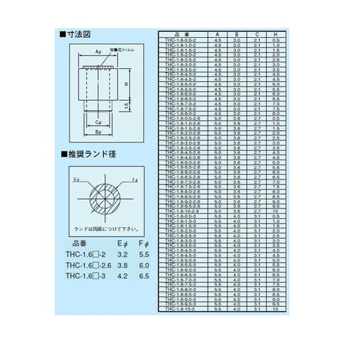 スルーホールタップ(バラ100本入) T