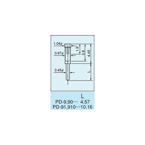 ソケットピン 適合オスピン径φ0.4ー0