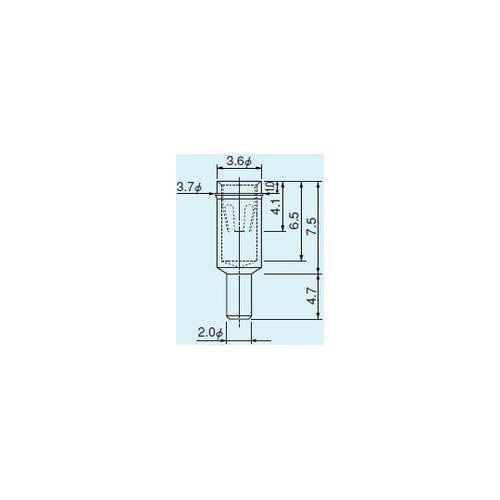 ソケットピン 適合オスピン径φ1.7ー2
