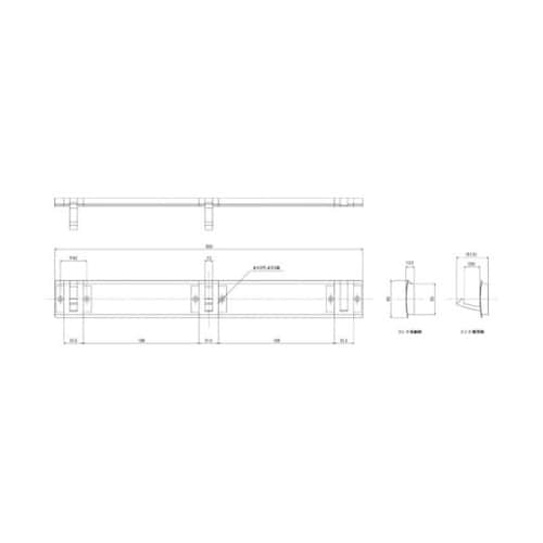 トリプルハンガーフック ホワイト D−7