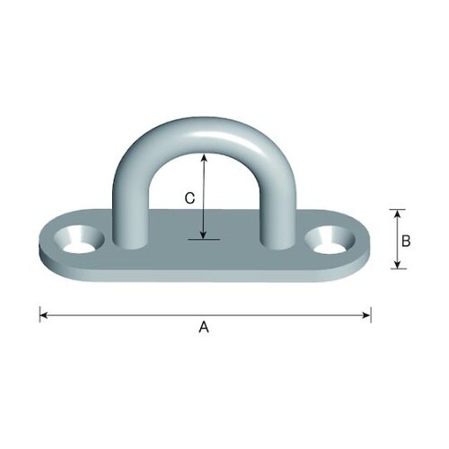 ステンレス スリムアイプレート(マットホ