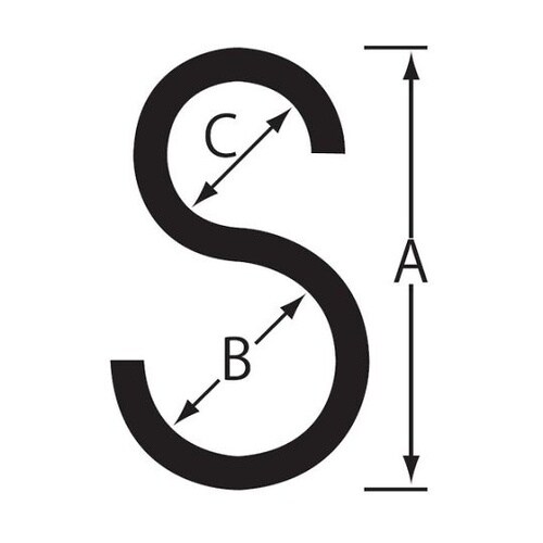 Sフック 115mm 黄 (50個入)