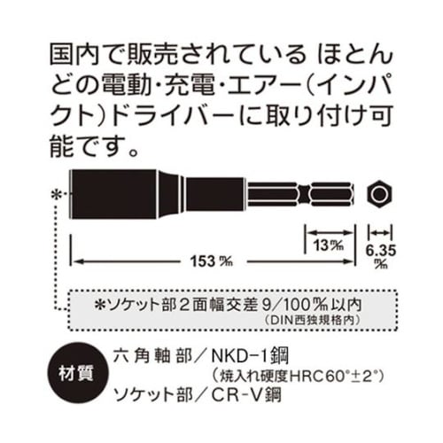 KOSEI ロングソケットビット 19m