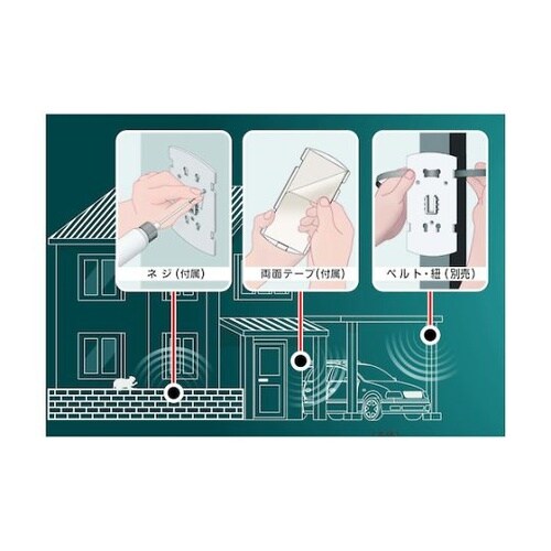 変動超音波式ネコ被害軽減器 ガーデンバリ