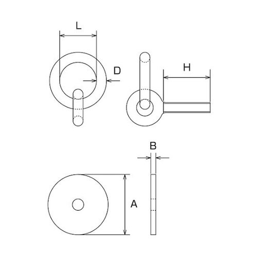 ステンレス 丸カンボルトS型(アンカープ