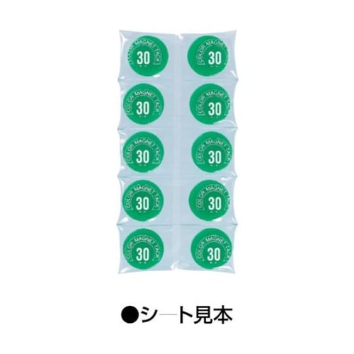 マグネットタック丸型50mm赤10個入