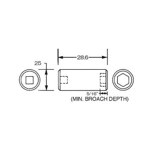 3/8”DRx11/16”インパクトソケ