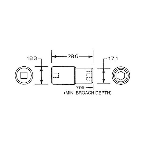3/8”DRx11mm インパクトソケッ