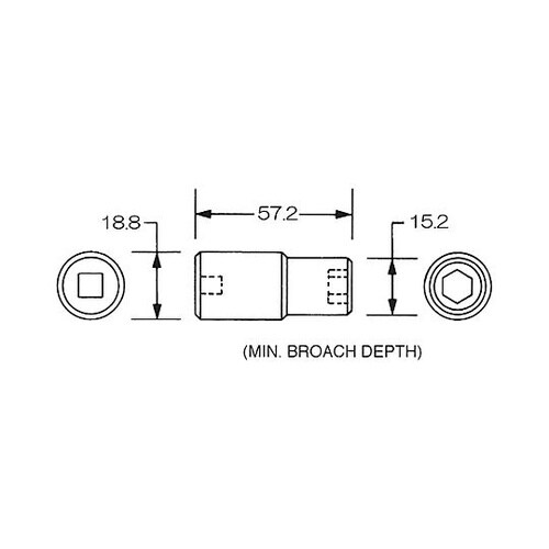 3/8”DRx 3/8” ディープインパ