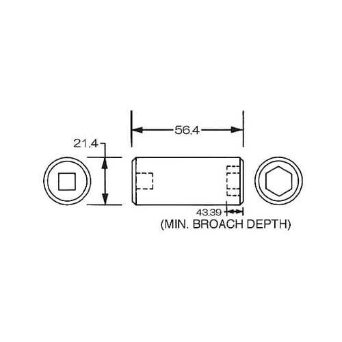 3/8”DRx15mm ディープインパク