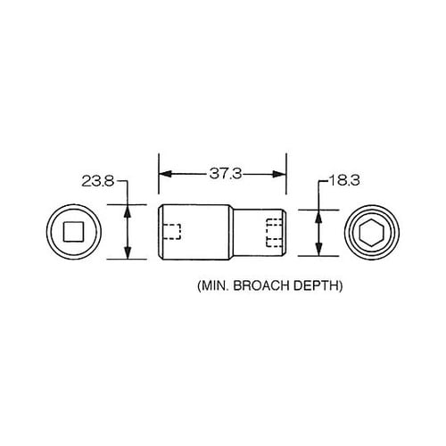 1/2”DRx 7/16” インパクトソ