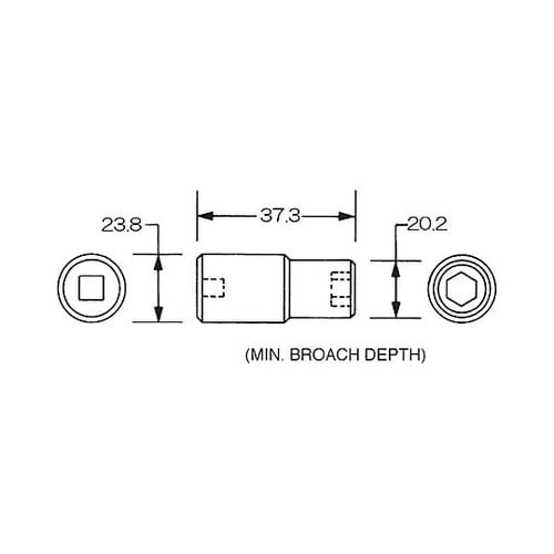 1/2”DRx 1/2” インパクトソ