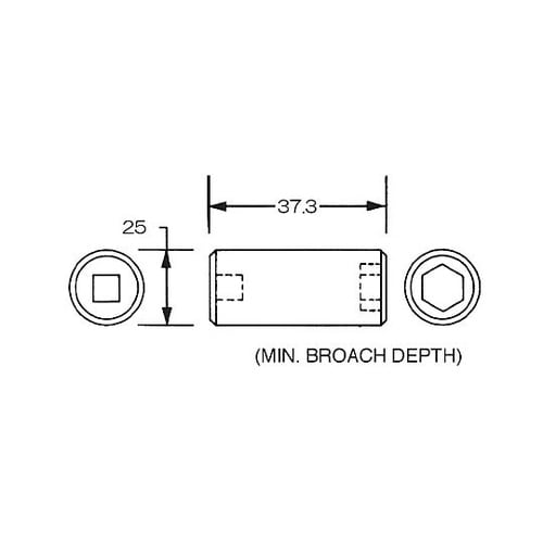 1/2”DRx 5/8” インパクトソ