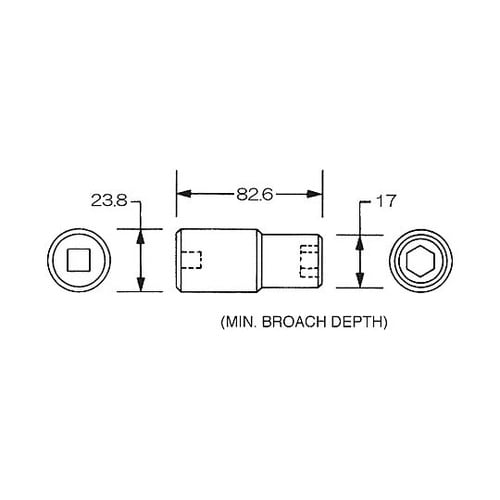 1/2”DRx10mm インパクトソケッ