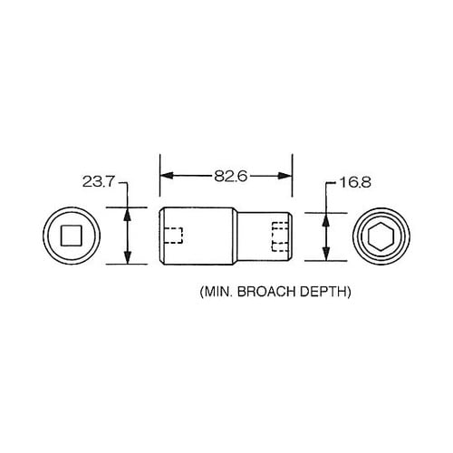 1/2”DR x 3/8” インパクト