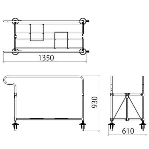 コンドル リサイクル用システムカート自立
