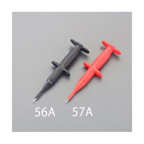 テストクリップ (先端フック型/赤) E