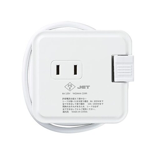 AC100V/0.6m 3口タップ(巻取